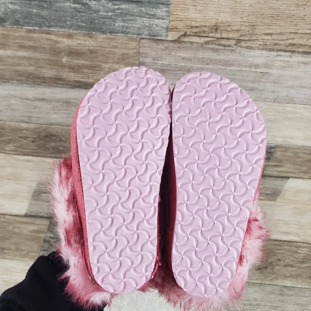 Birkenstock Kaprun Braid Clogs 9 Narrow Inuit‎ Pink Wool Felt Slip On Slipper